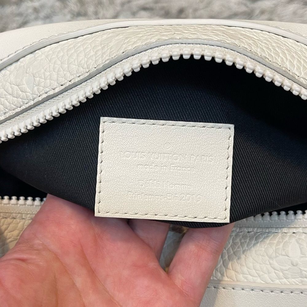 Louis Vuitton Virgil Abloh Crossbody Matte White Soft Trunk w/ Chain M53287 SS19 - Picture 6 of 15